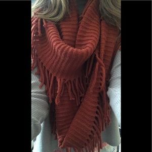 Red/orange unique beautiful scarf